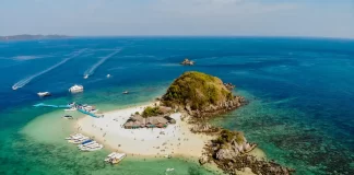 Koh Khai Nok den otroligt vackra lilla ön, Perfekt för en dagsutflykt