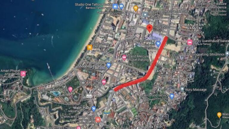 Viktig info: Huvudväg i Patong stängs i två månader