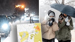 Snö och hård vind – SMHI varnar