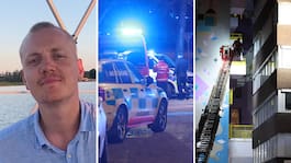 Jonathan blev vittne till branden: ”Sträckte ut spädbarn genom fönstret”