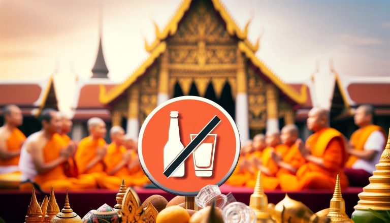 Förbud mot alkoholförsäljning i Thailand den 20-21 juli 2024