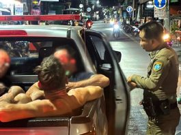 Tre britter greps efter misshandel av amerikansk turist i Pattaya