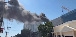 Brand på byggarbetsplats bakom Big C South Pattaya – arbetare klarade sig