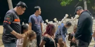 16 utländska kvinnor arresterade i Bangkoks sexhandelsräd