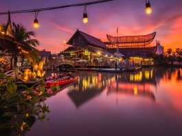 Pattaya Floating Market återuppbyggd efter förödande brand 2023