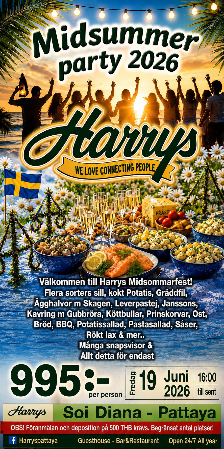 Harrys i Pattaya - Midsommarfest 2026