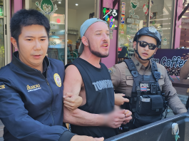 Brittisk man gripen för syraattack i Pattaya