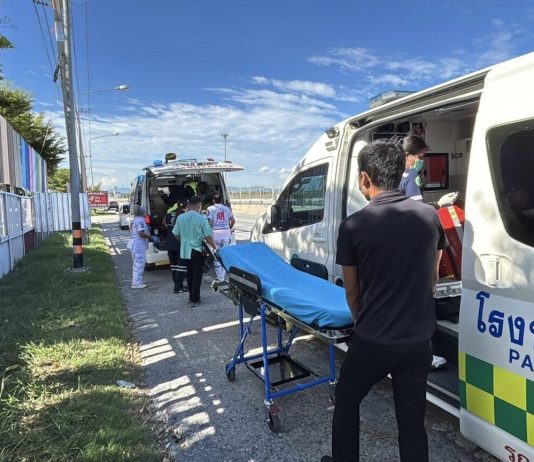 Man knivhöggs till döds i arbetarläger utanför Pattaya – polis skadad vid gripandet